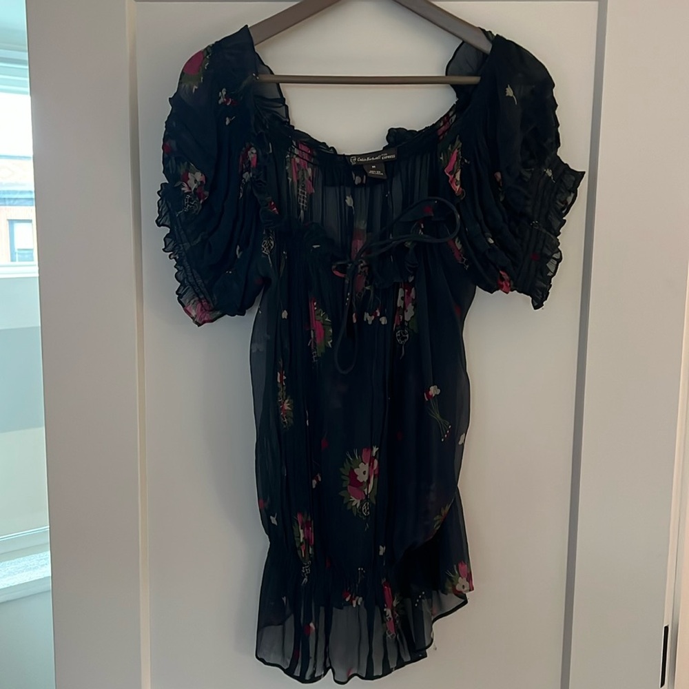 Express Blue Blouse - Medium